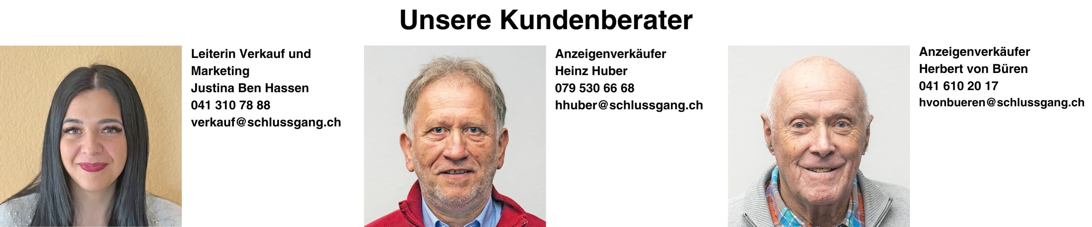 Unsere Kundenberater